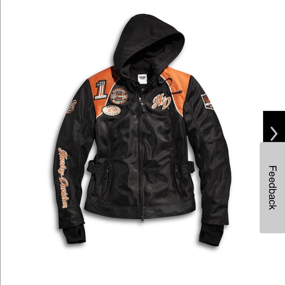 Harley Davidson Cora Womens 2 in 1 mesh jacket Sz S